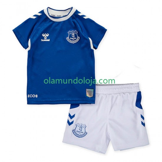Camisola Everton Criança Equipamento Primeiro 2022-2023 Manga Curta